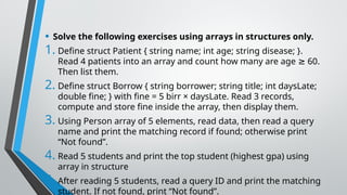 Comprehensive Guide to Using Structures in C++ Programming | PPTX