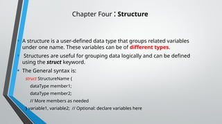 Comprehensive Guide to Using Structures in C++ Programming | PPTX
