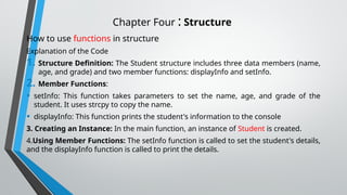 Comprehensive Guide to Using Structures in C++ Programming | PPTX