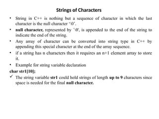Comprehensive Guide to Arrays and Strings in C++ Programming | PPTX