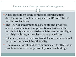 Comprehensive Risk Assessment and Infection Prevention in Healthcare ...