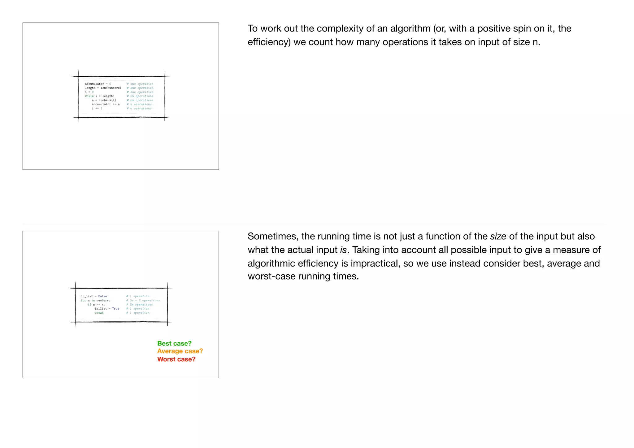 Chapter 4 algorithmic efficiency handouts (with notes) | PPT