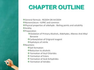 Chapter 4 carboxylic acid | PDF