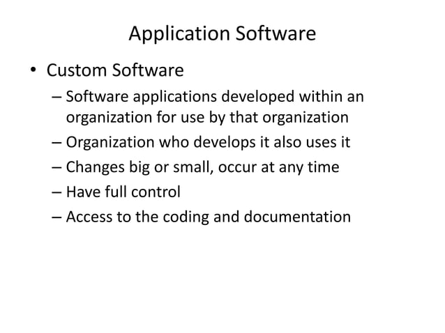 Chapter 4 computer software | PPT