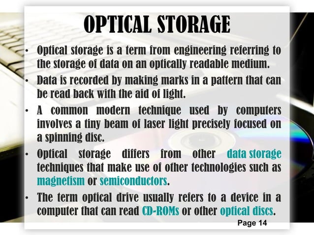 COMPUTER STORAGE | PPT