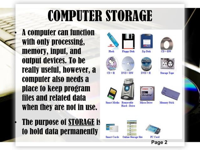 COMPUTER STORAGE | PPT