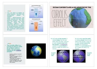 Comprehensive Overview of Ocean Currents and Their Impact on Climate | PDF