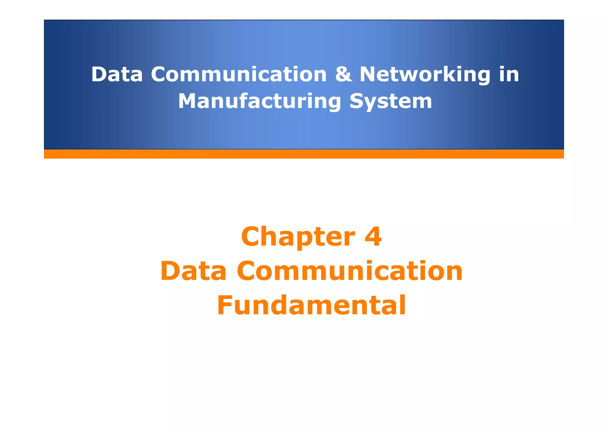 Chapter 4 data communication fundamental | PDF