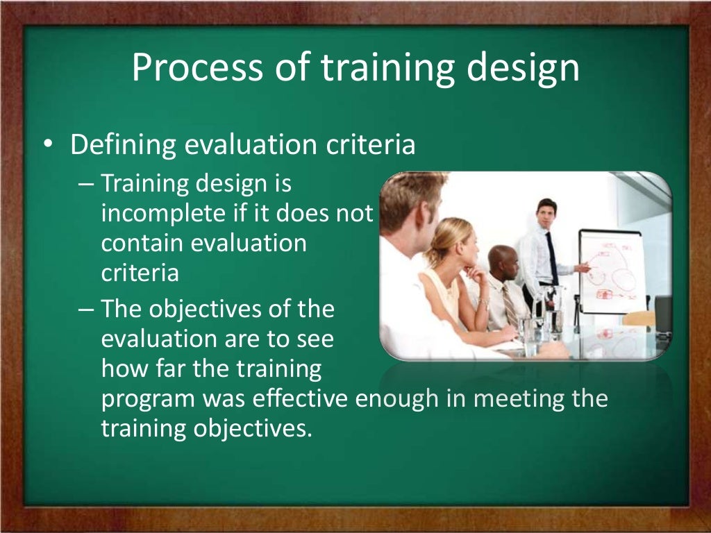 Designing Training Programs