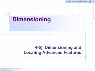 Chapter 4 dimensioning - 2010 | PPTX