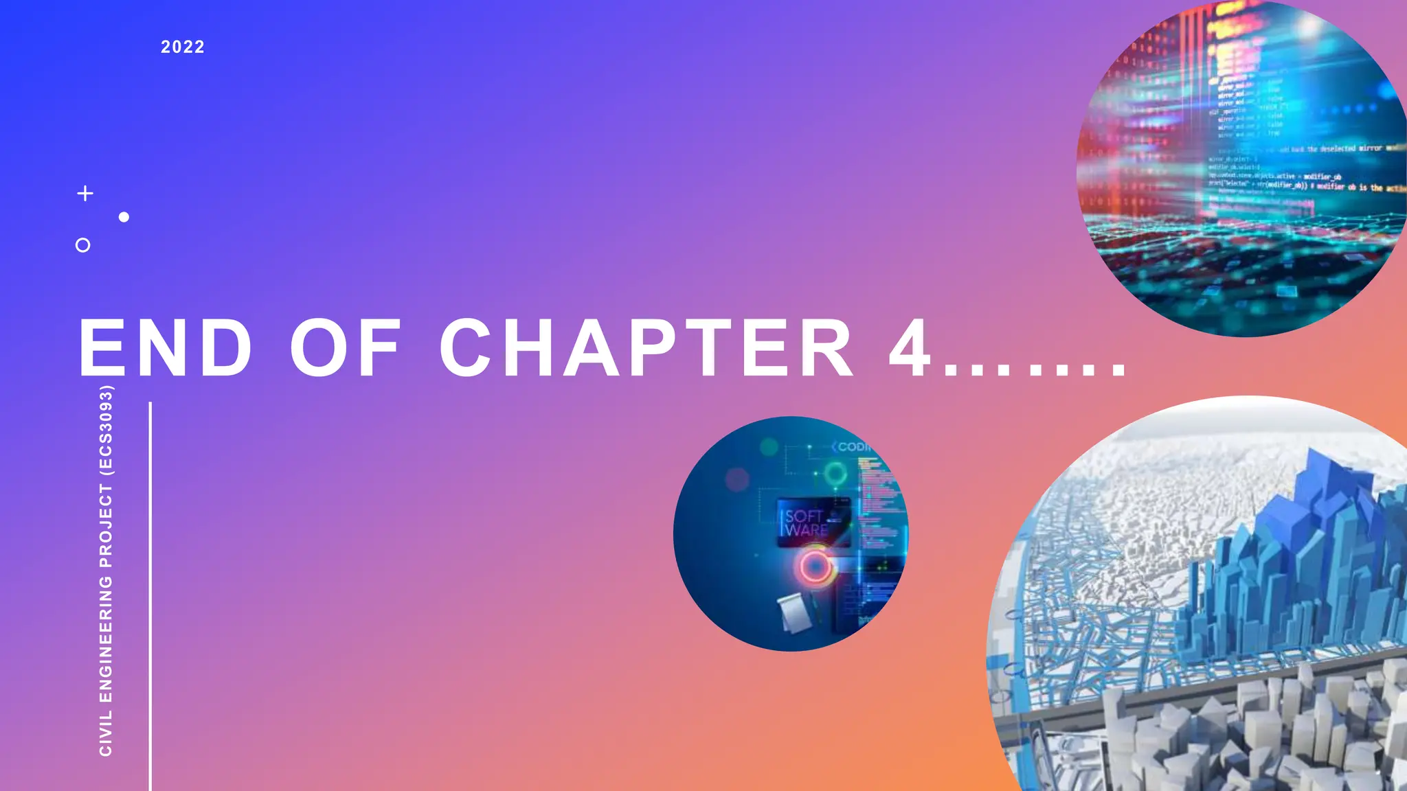 END OF CHAPTER 4…….
2022
CIVIL
ENGINEERING
PROJECT
(ECS3093)
28
 