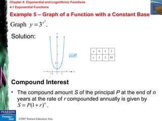 Chapter 4 - Exponential and Logarithmic Functions | PPT