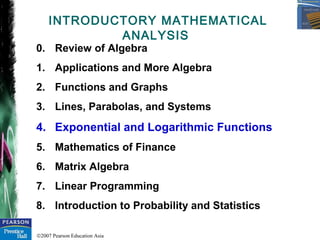 Chapter 4 - Exponential and Logarithmic Functions | PPT