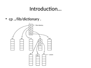 Introduction…
• cp ../lib/dictionary .
 
