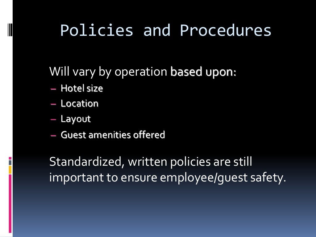 Chapter 4 health, safety and security procedures