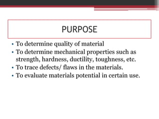 Chapter 4 material testing | PPT