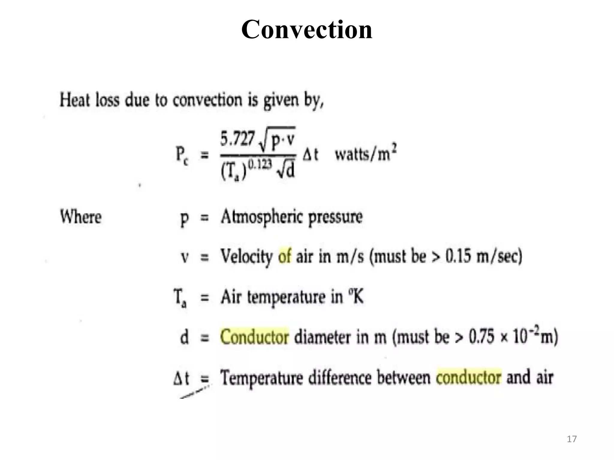 Convection
17
 