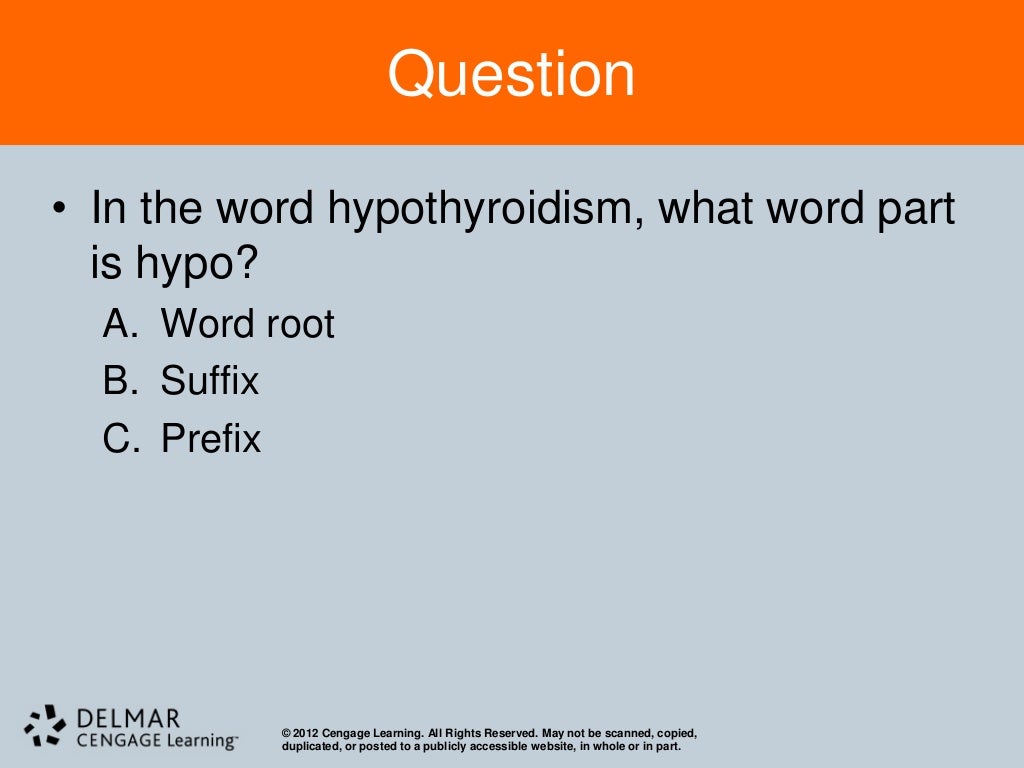 Chapter 4 Medical Terminology