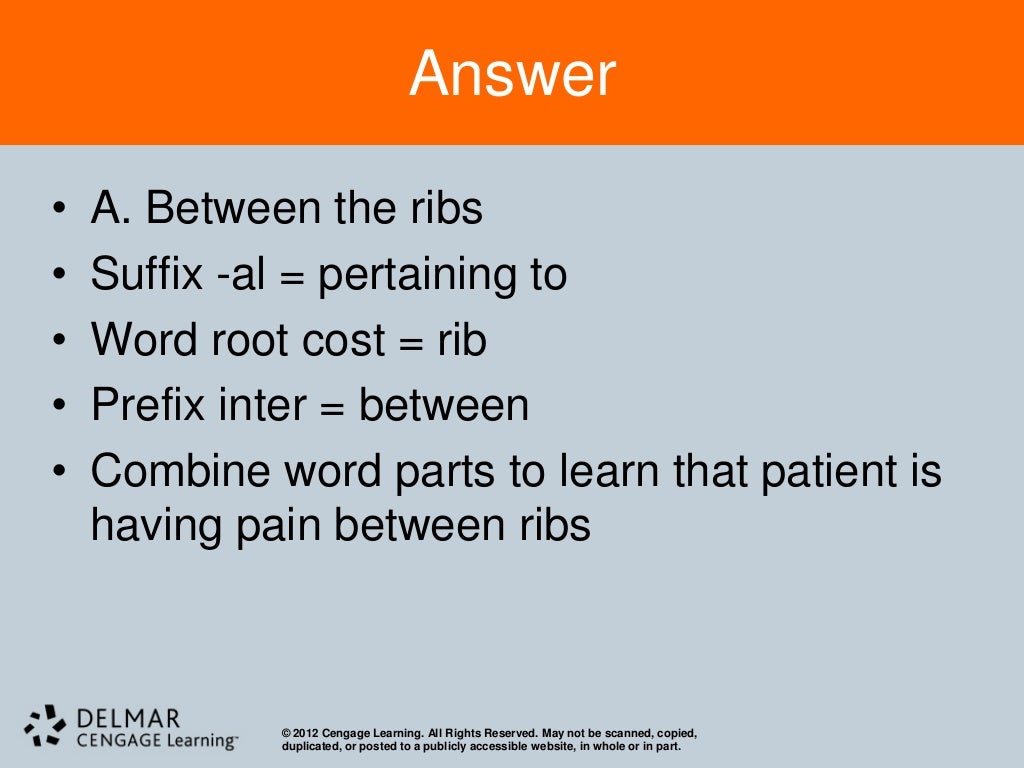 Chapter 4 Medical Terminology