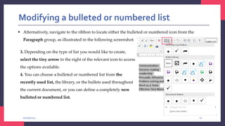 Comprehensive Guide to Creating and Formatting Lists and Tables in Word ...