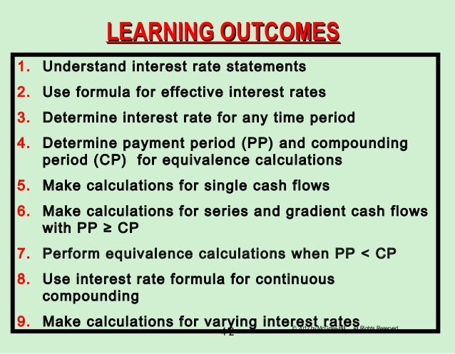 interest rate formulas