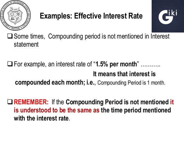 Effective interest rate coupon rate