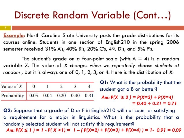 Chapter 4 part2- Random Variables | PDF