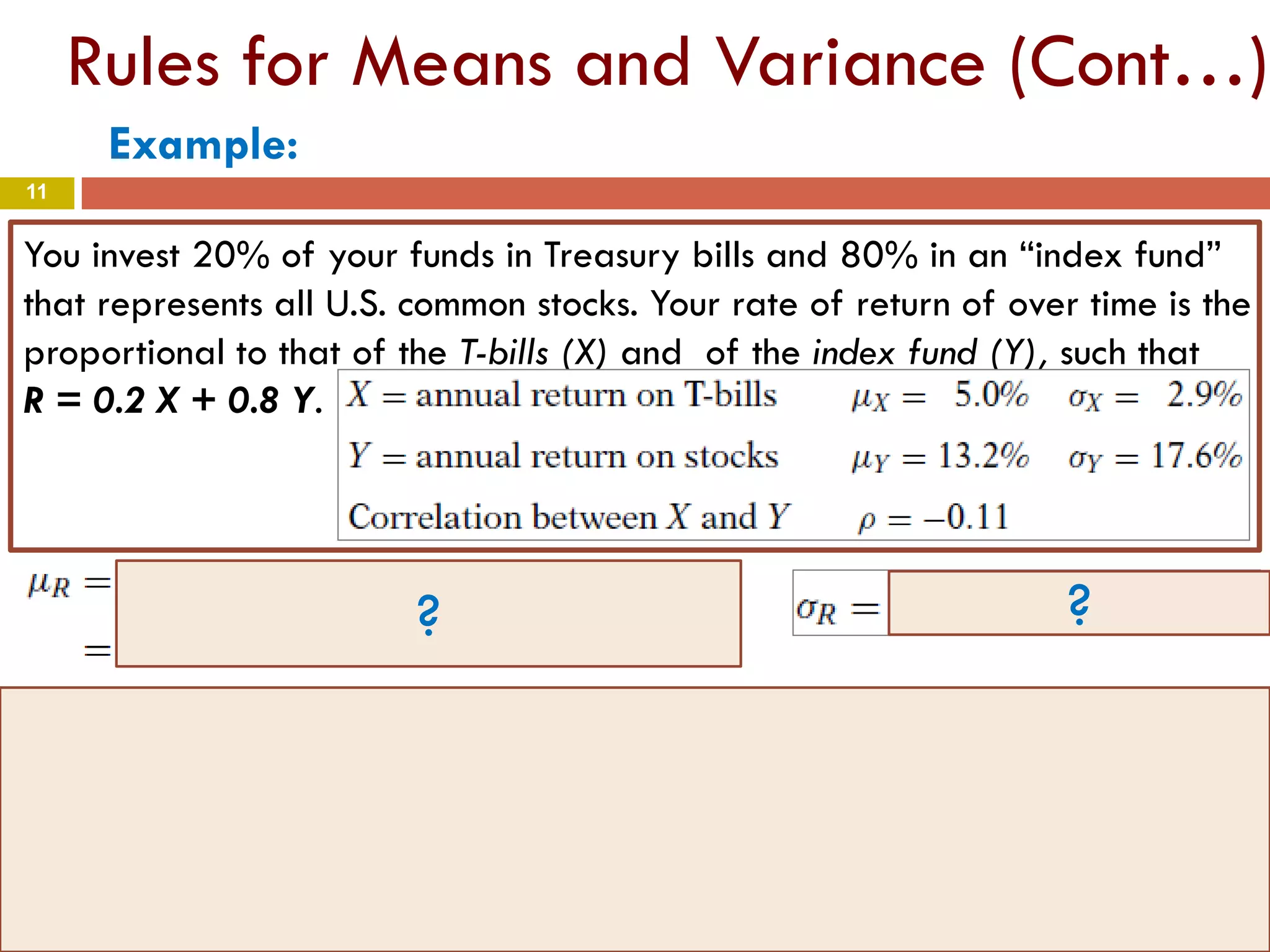 Chapter 4 part3- Means and Variances of Random Variables | PDF
