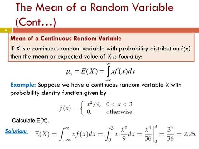 Chapter 4 part3- Means and Variances of Random Variables | PDF
