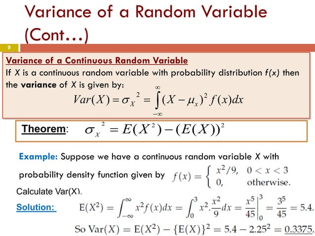 Chapter 4 part3- Means and Variances of Random Variables