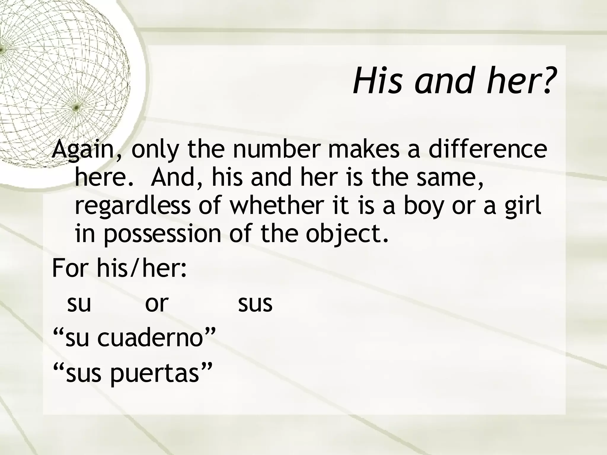 Chapter4 - Possessive Adjectives | PPT