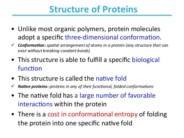 Structure And Function Of Proteins