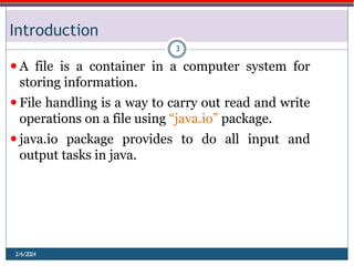 Comprehensive Guide to Java Streams and File Handling Techniques | PPTX