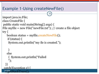 Comprehensive Guide to Java Streams and File Handling Techniques | PPTX