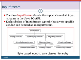 Comprehensive Guide to Java Streams and File Handling Techniques | PPTX