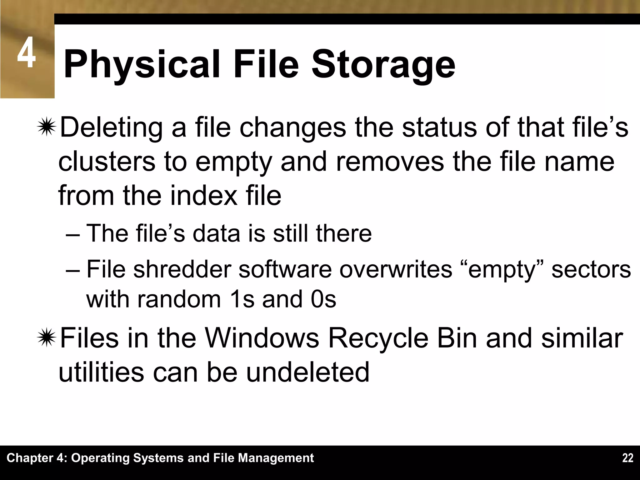 Chapter 4 Wendys Op Systems & File Mgt