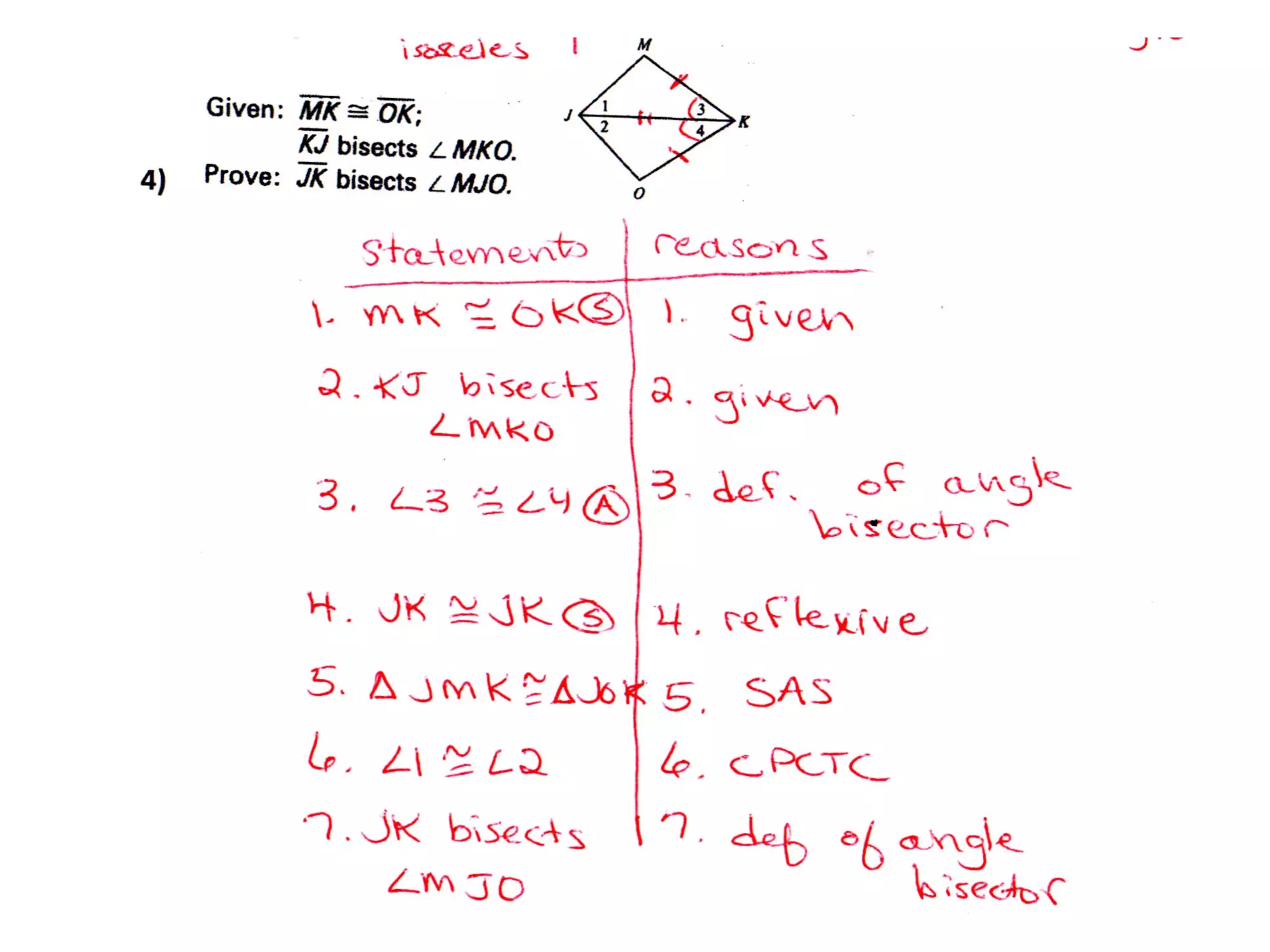 Chapter 4 Worksheet Proofs Ppt