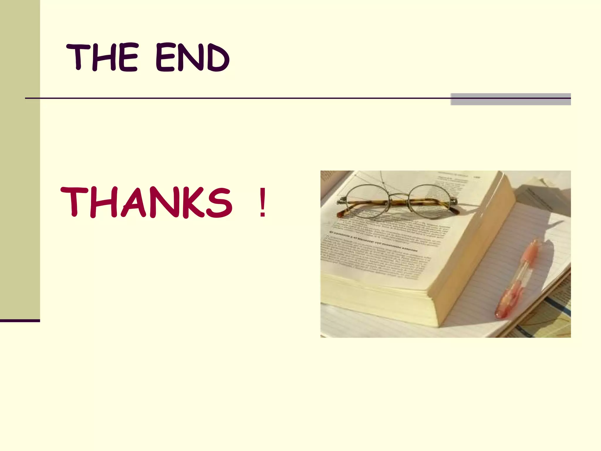 THE END THANKS ！ 