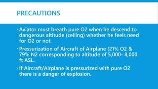 O2 Airplane Chapter 43. high altitude, aviation & space physiology | PPTX