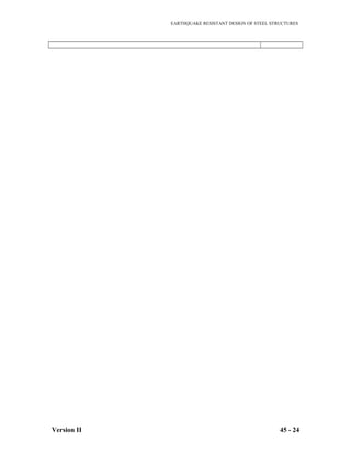 EARTHQUAKE RESISTANT DESIGN OF STEEL STRUCTURES
Version II 45 - 24
 