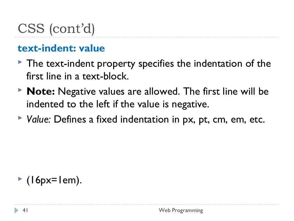 Chapter 4a cascade style sheet css