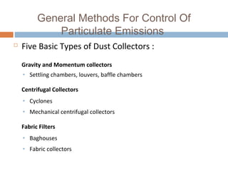 Chapter 4 air pollution control and tecnologies | PPT
