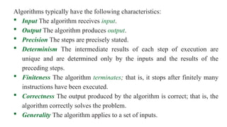 Input/output Algorithms class material Chapter 4 Algorithms.pptx