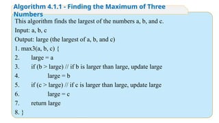 class material Chapter 4 Algorithms.pptx
