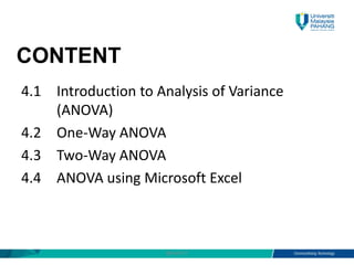CHAPTER 4, ANALYSIS OF VARIANCE (ANOVA) APPLIED STATISTICS | PDF