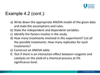 CHAPTER 4, ANALYSIS OF VARIANCE (ANOVA) APPLIED STATISTICS | PDF