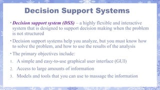 Chapter 4 Analytics, Decision Support, and Artificial Intelligence ...