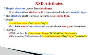 Xsd Syntax Chapter 4 : XML Schema Development.pptx
