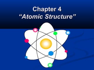 Chapter 4
“Atomic Structure”
 