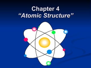Chapter 4 “Atomic Structure” 